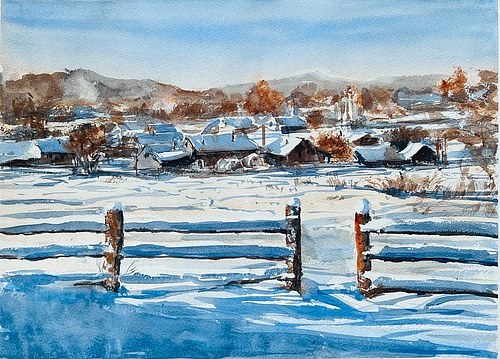Snowy village