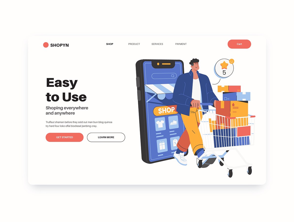 Online ShopLanding Page