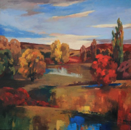 Joro Petkov, Oil on canvas, Landscape, # 7