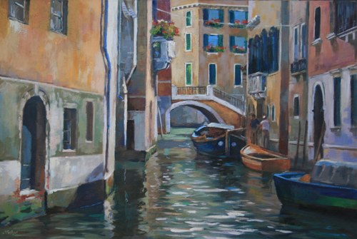 Joro Petkov, Oil on canvas, Venezia, # 31