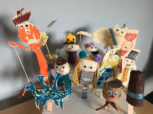 Third Grade Art & Literacy Integration: Fairy Tale Rod Puppets