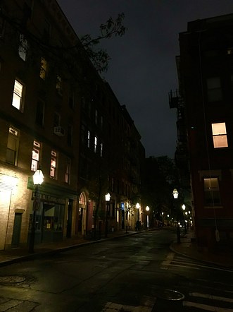 The Street at Night, Boston