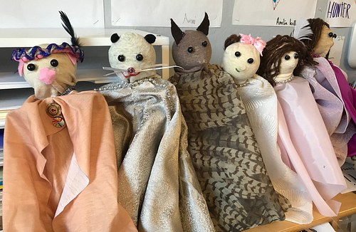 Third Grade Art & Literacy Integration: Rod Puppets