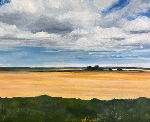 "Wheat Fields in August, Prince Edward Island" 