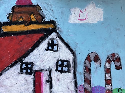 3rd Grade Art Integration with Literacy: Fairy Tales Gingerbread House