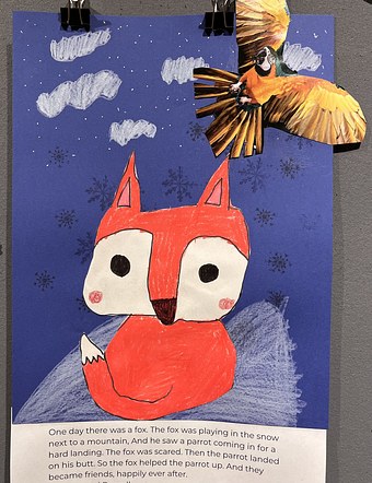 Art and Literacy: Fox and Parrot