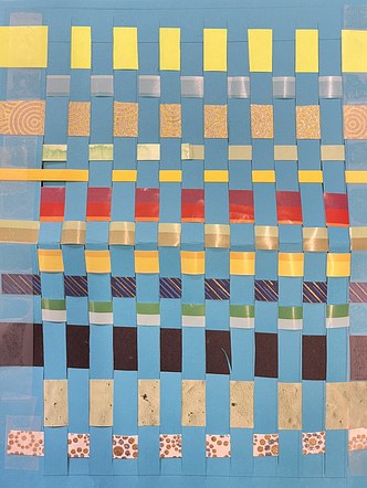 Third Grade Art Integration, Native American Weaving Traditions: Blue and Gold