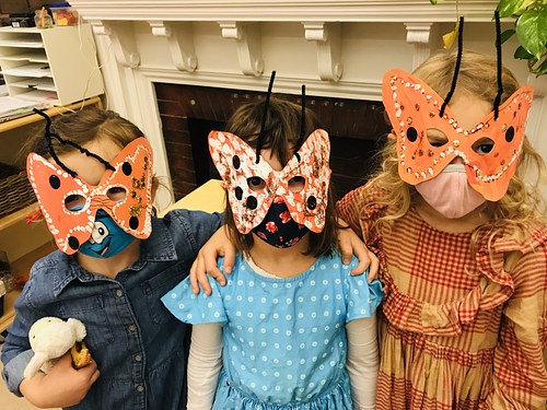 Art and Spanish Integration: Monarch Butterfly Masks for Annual Parade