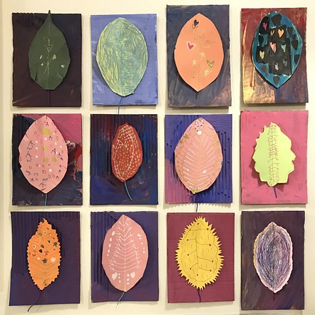 Leaf Art Display