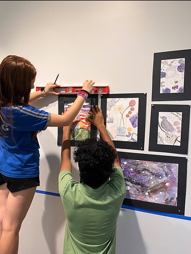 Hanging the Art Exhibition