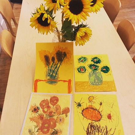 Inspired by Van Gogh: Observational Sunflowers