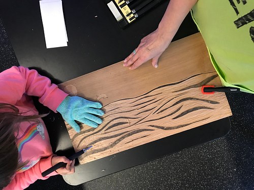 Ocean Waves - Collaborative Woodcut