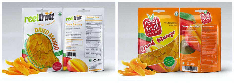 Concept Design for ReelFruit Dried Mango