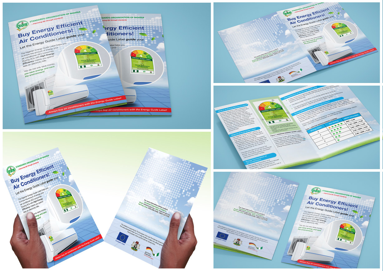 Standards Organization of Nigeria Energy Efficiency Label Info Single-fold Brochure