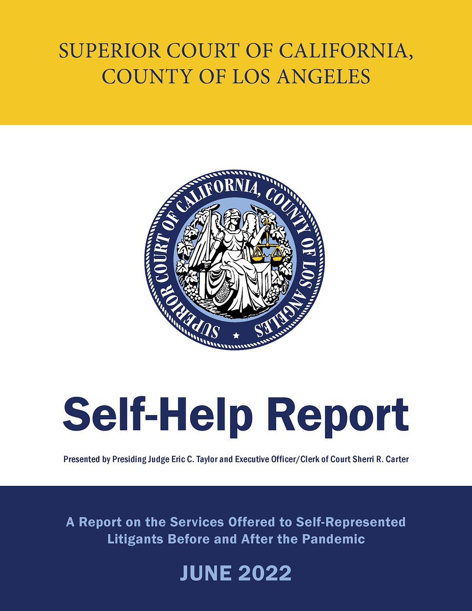Self-Help Report - Superior Court of California, County of Los Angeles