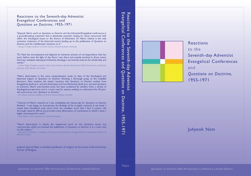 Cover Design - Reactions to the Seventh-day Adventist Evangelical Conferences and Questions on Doctrine