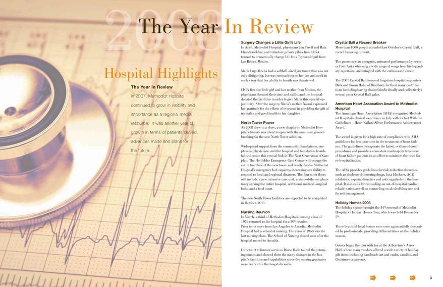 Annual Report - Methodist Hospitals, Arcadia, California