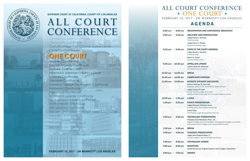 Los Angeles Superior Court - ONE COURT Conference