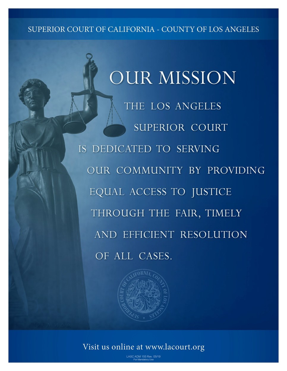 Los Angeles Superior Court - Mission Statement Poster