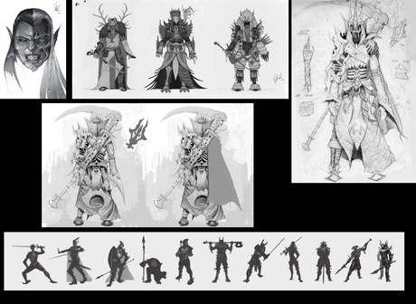 Concept characters sketches