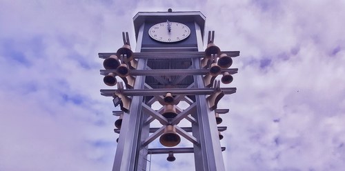 Front face of the Pasig Clock Tower.