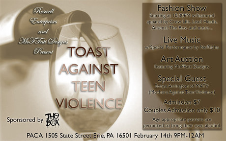 Toast Against Teen Violence Flyer