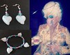 Baroque earrings and dangle bracelet combo