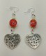 Roses Multi heart earrings