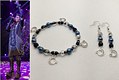 Vegas moon & star earring and bracelet combo