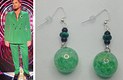 Starstruck green earrings