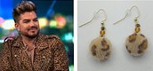 Fuzzy brown leopard earrings