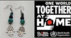 one World Together hamsa earrings