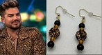 Rhinestone leopard earrings