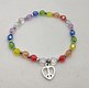Pride rainbow peace bracelet 
