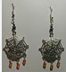 Spider web dangle earrings 