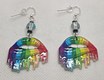 Rainbow lip earrings 