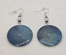 Blue shimmer horoscope earrings 