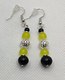 Black & yellow Koko earrings 