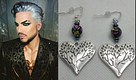 Mosaic tree of life heart earrings 