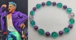 Pride 2023 iridescent teal & purple bracelet 