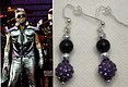 2023 Rhapsody tour purple/silver earrings 