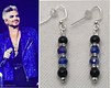 Blue crystal/black Rhapsody earrings 