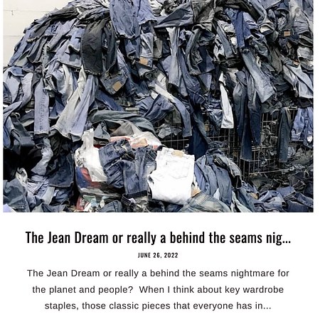 The Jean Dream or really a behind the seams nightmare