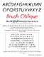 Brush Oblique Type Showing 