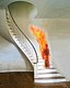 Burning Monk Descending a Staircase
