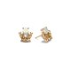 Opaline Crest Studs Front & Side View