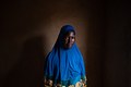 Woman poses in a displaced site located in Kaya, Burkina Faso