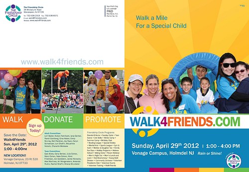 Walk4friends brochure front and back cover