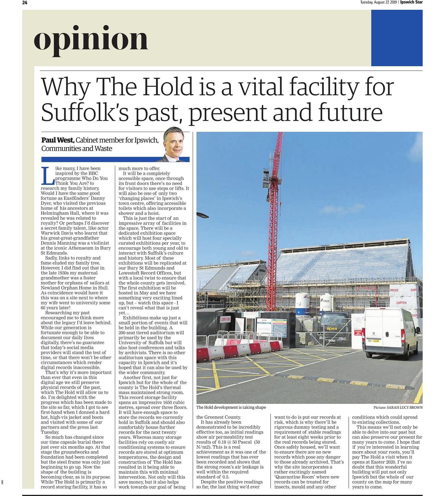 Newspaper opinion columns Emma Bridges