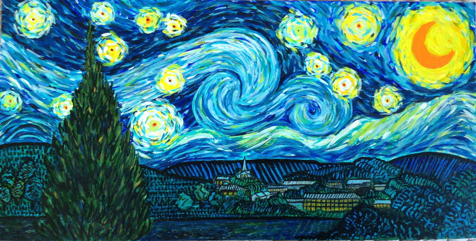 Starry, Starry night (after Van Gogh) SOLD